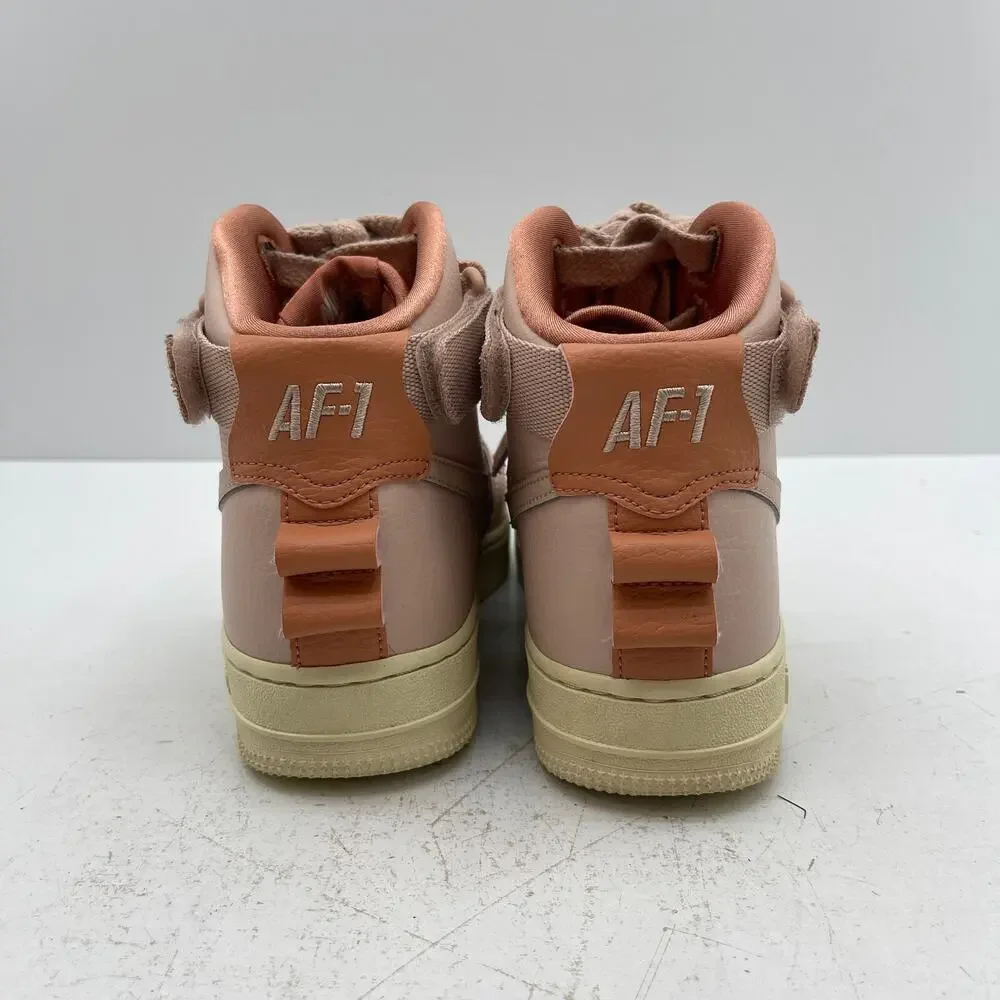 Nike Air Force 1 Shoes Womens Size 7 Pale Pink Utility Sneakers High Top
